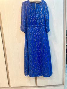 Elegant Blue Maxi Dress