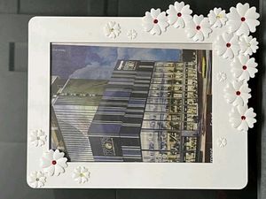 Japanease Photo Frame with 3D Floral Design