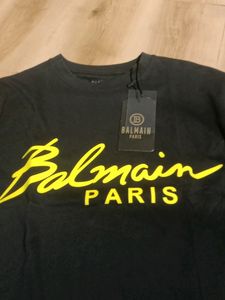 Black Balmain Paris Tshirt