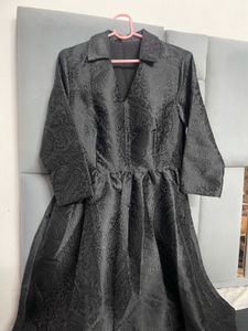 Black Paisley Blazer Dress