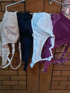 Combo Of Four Imported Fabric Bra  Marks  N Spanse