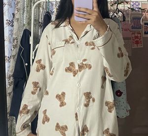 Korean Teddy Night Top🤎