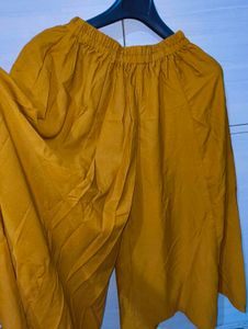 Mustard Ethnic Skirt Plazo