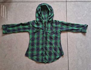 Women Check Sweat Shirt