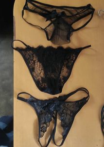 Black Lingerie Set (3 Pairs)