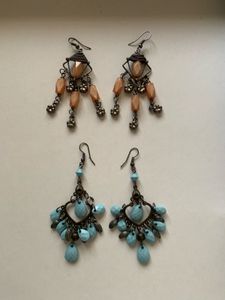 Combo Of Two Drop Earrings Set