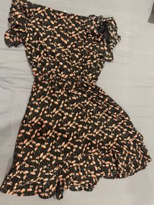 Floral Print Wrap Dress