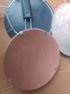 Set of 3 Clay &amp; Metal Cooking Pans