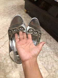Silver Partywear Heels