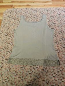 Gray Sleeveless Top