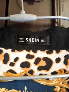 Shein Scarf Print Shirt