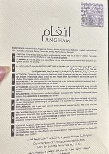 Lattafa Angham 10 Ml Sample