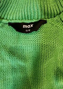 Max Green Turtleneck Sweater