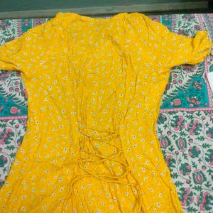 Yellow Floral Dress