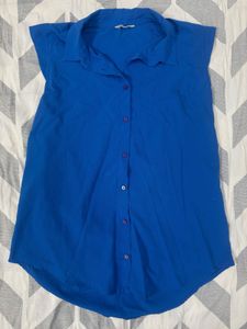 Blue Sleeveless Top
