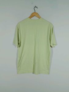 Lime Green Printed Oversized T-Shirt Men&#39;s