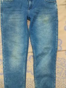 Distressed Blue Denim