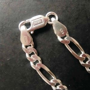 925 Silver Hallmark Tranding Figaro Chain  22&#34;inch