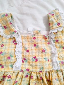 Floral Checkered Dress