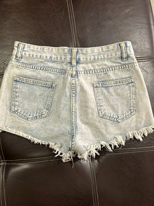 Ripped Denim Shorts