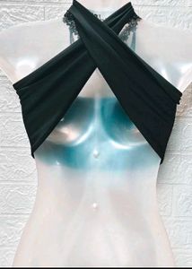 Black Tube Top with Necklace