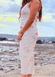 Floral Ruched Bodycon Dress