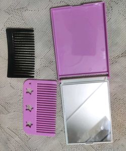 Vintage Comb & Mirror Set+Comb Clip ✨
