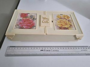 Vintage Floral Jewelry Box with mirror