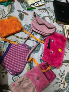Combo Of 5 Kids Purses For Playing Purpose