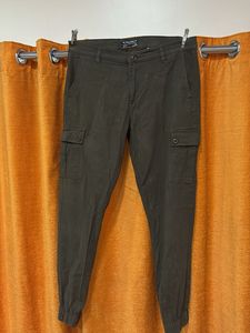 Olive Cargo Joggers