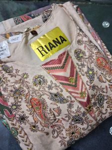 Elegant Floral Print Kurta Set xl