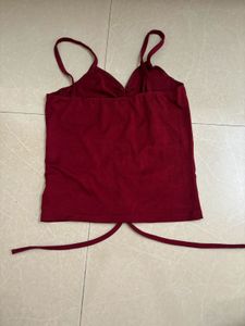 Drawstring Spaghetti Top