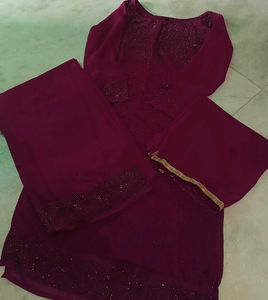 Elegant Maroon Kurta