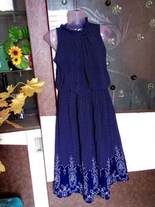 Polka Dotted Blue Dress🧿