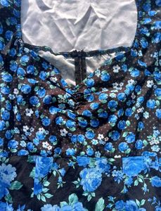 Brand New(Urbanic) Floral Blue Split A- Line Dress