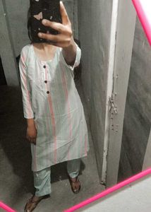 Striped Kurta Set