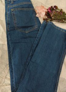Dark Blue Denim Wide leg jeans