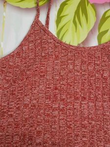 (1100)Ribbed Knit Tank Top