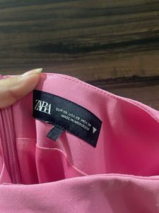Pink Bodycon Midi Dress Zara