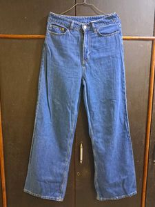 Blue Denim Straight Fit Jeans