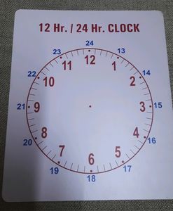 Skip Counting &amp; Clock Time Learning Board