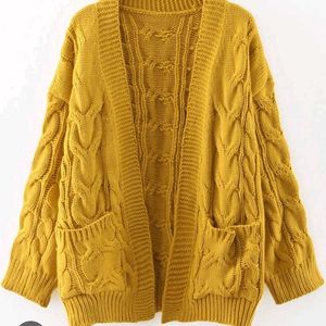 Mustard Knit Cardigan