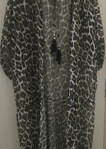 Tiger Shrug With Frill Ruffle