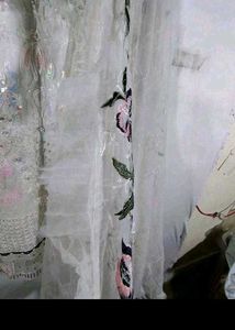 Pakistani White Embroidered Kurta Set