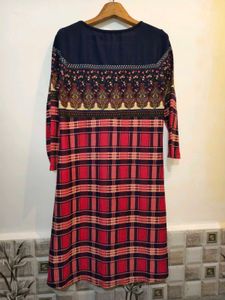 Patterned Casual Sweater Dress Size M/ L