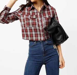 Cropped Flannel Women Shirt