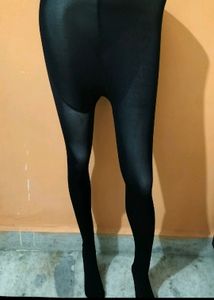 High Waist Long Stockings Black And Skin Colour