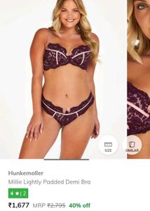 Beutiful Hunkemoler Bra Panty Set With Cami Top