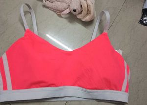 Pink Sports Bra