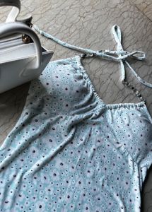 Floral Halter Mini Dress